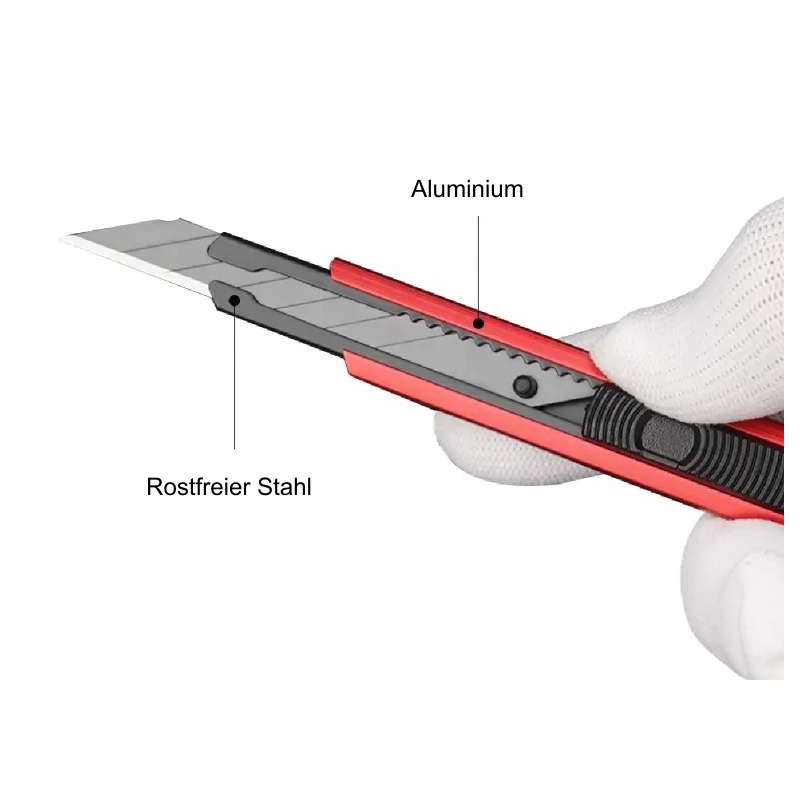 Cuttermesser 9mm mit Alu Griff