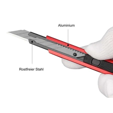 Cuttermesser 9mm mit Alu Griff