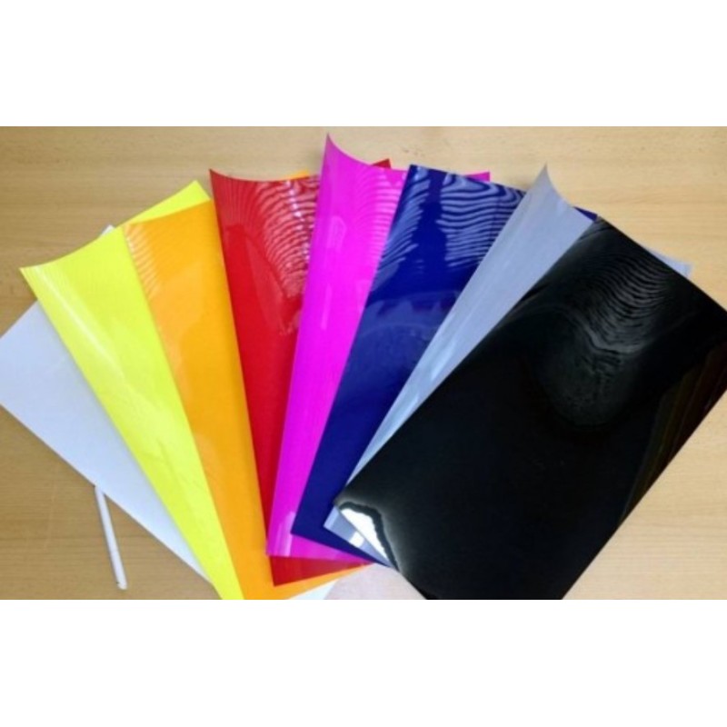 Flockfolie Set, 8 Farben 25 x 50cm, für kl. Plotter